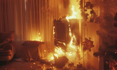 пожар в доме
